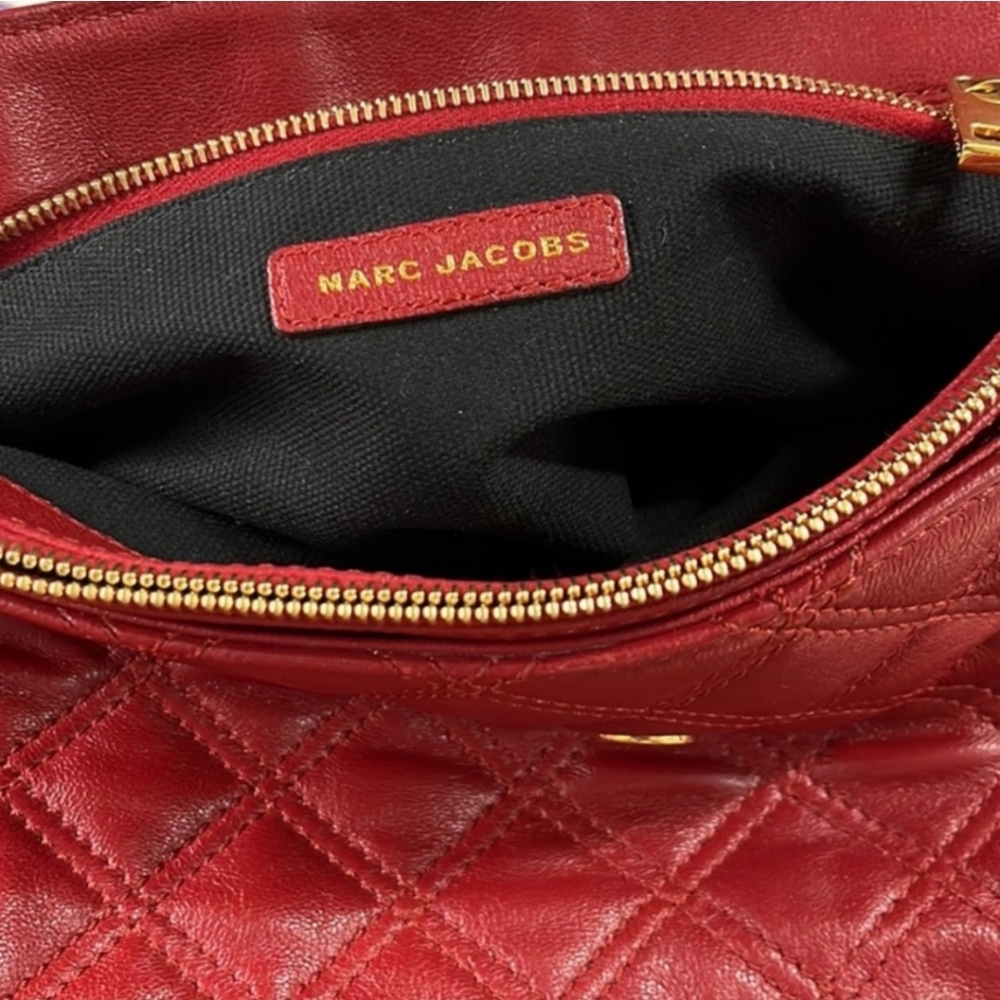 Marc Jacobs Large Single Quilted Bag - Cherry Red - Picture 13 of 16